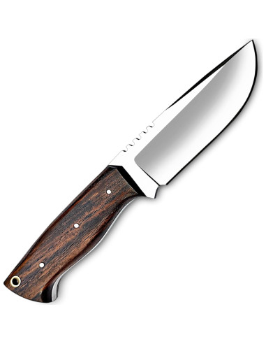 Cuchillo de Caza D2 WARIVO - Hoja Fija 25.4cm con Funda