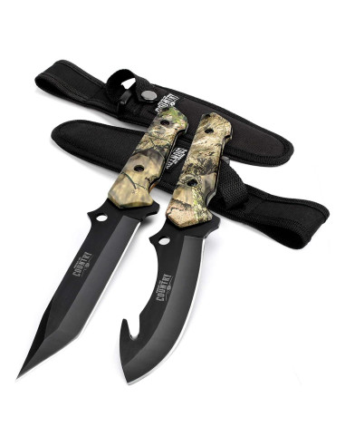 Juego de Cuchillos de Caza Mossy Oak - 2 Piezas, Funda