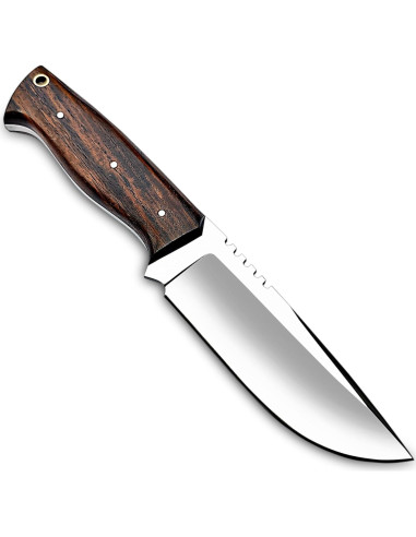 Cuchillo de Caza D2 WARIVO - Hoja Fija 25.4cm con Funda