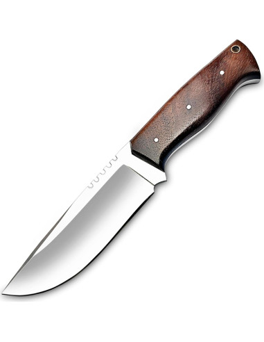 Cuchillo de Caza D2 WARIVO - Hoja Fija 25.4cm con Funda