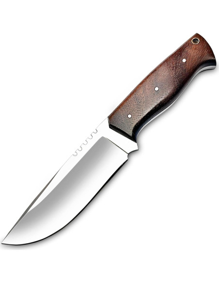 Cuchillo de Caza D2 WARIVO - Hoja Fija 25.4cm con Funda
