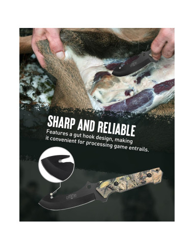 Juego de Cuchillos de Caza Mossy Oak - 2 Piezas, Funda