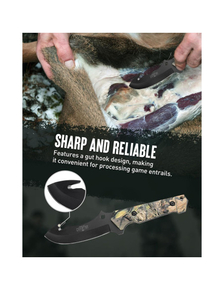 Juego de Cuchillos de Caza Mossy Oak - 2 Piezas, Funda