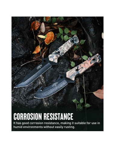 Juego de Cuchillos de Caza Mossy Oak - 2 Piezas, Funda