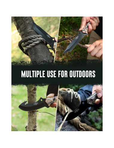 Juego de Cuchillos de Caza Mossy Oak - 2 Piezas, Funda