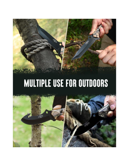 Juego de Cuchillos de Caza Mossy Oak - 2 Piezas, Funda