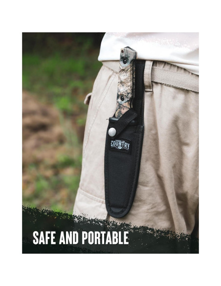 Juego de Cuchillos de Caza Mossy Oak - 2 Piezas, Funda