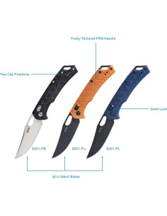 Cuchillo Plegable SRM 9201-PJ Acero Inoxidable 8.99 cm 2