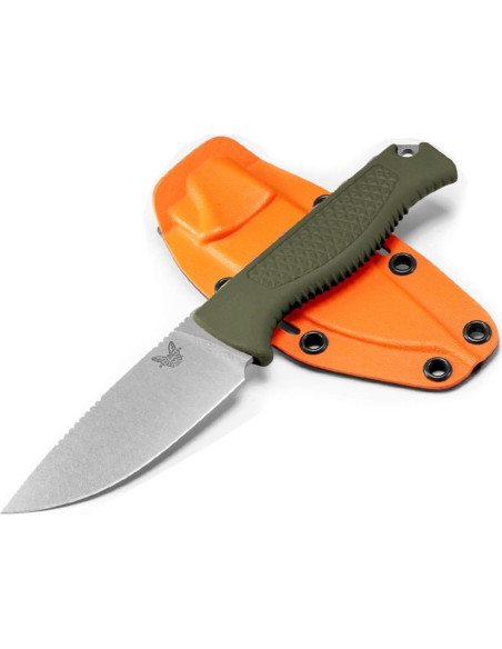 Cuchillo Fijo Benchmade Steep Country Santoprene Verde Oliva