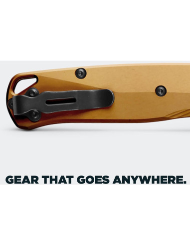 Cuchillo Plegable Benchmade Bugout 535BK-07 Aluminio Bronce