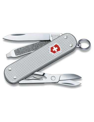 Cuchillo de bolsillo Victorinox Classic SD Alox Plateado 5 funciones