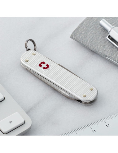 Cuchillo de bolsillo Victorinox Classic SD Alox Plateado 5 funciones