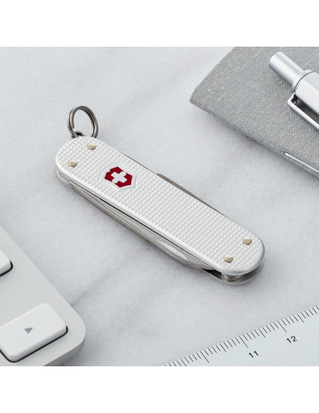 Cuchillo de bolsillo Victorinox Classic SD Alox Plateado 5 funciones