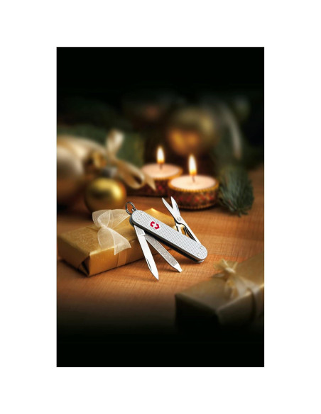 Cuchillo de bolsillo Victorinox Classic SD Alox Plateado 5 funciones