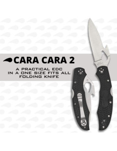 Cuchillo Plegable Spyderco Cara Cara 2 con Abridor Emerson 2