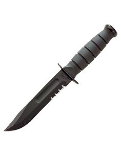 Cuchillo Fijo KA-BAR 1257 Negro 13.3 cm Hoja Serrada