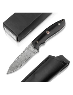 Cuchillo de Caza Boker Magnum Vernery Damasco 9.1 cm con Funda
