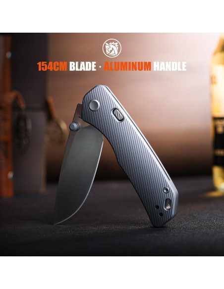 Cuchillo de bolsillo Vosteed Marten 7.57 cm 154CM Plegable