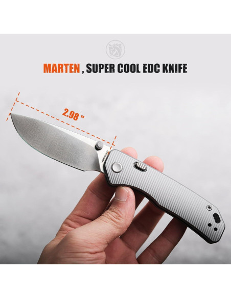 Cuchillo de bolsillo Vosteed Marten 7.57 cm 154CM Plegable