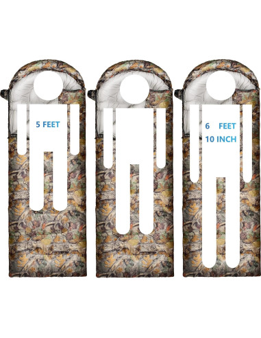 Saco de dormir Rioyalo 0C Camuflaje Forestal 220x78cm