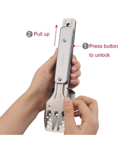 Juego de Herramientas de Barbacoa 4 en 1 ROXON S602 Gris Juego de Herramientas de Barbacoa 4 en 1 ROXON S602 Gris