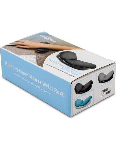 Reposamuñecas Ergonómico LINGSFIRE Espuma Viscoelástica Negro