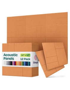 Paneles Acústicos Ekkogo 12-Pack 30.48cm Aislantes Decorativos