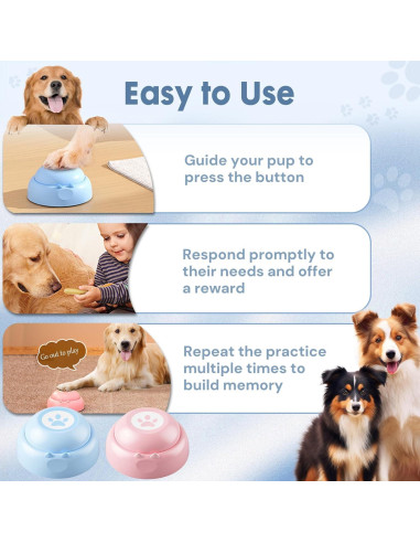 Botones de Comunicación para Perros WOOFOOW - 2 Unidades