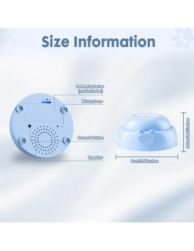 Botones de Comunicación para Perros WOOFOOW - 2 Unidades