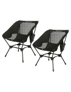 Silla de Camping Plegable ROCK CLOUD Charles 2pz Negro Ultraligera