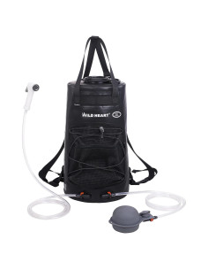Ducha Camping WILD HEART AR-004 22L con Bomba de Pie y Boquilla