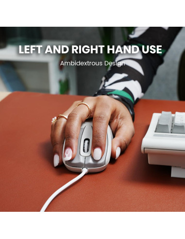 Ratón USB Perixx PERIMICE-209M Óptico 1000 DPI Beige 1.8m