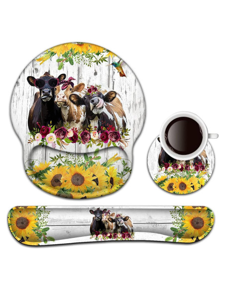 Juego de Reposamuñecas y Alfombrilla Ergonómica BFRKXOCK Juego de Reposamuñecas y Alfombrilla Ergonómica BFRKXOCK