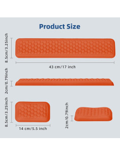 Reposap Muñeca Ergonómico COUKASO Naranja Hermes - Espuma Viscoelástica 2