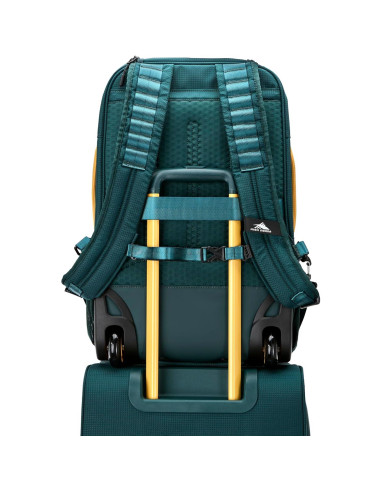 Mochila con Ruedas Convertible 3 en 1 High Sierra Verde/Amarillo