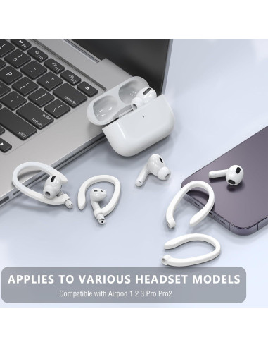 Ganchos Antideslizantes para AirPods Pro Polislime - 2 Pares