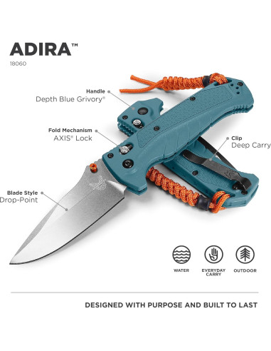 Cuchillo Plegable Benchmade Adira 18060 Grivory 9.84 cm