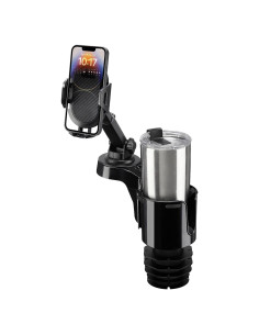 Soporte para teléfono con portavasos JOYTUTUS, 360 ajustable
