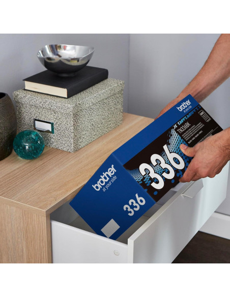 Cartucho de Tóner Brother TN-336BK Negro Alta Capacidad 4000 Páginas