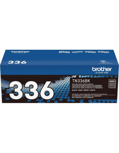 Cartucho de Tóner Brother TN-336BK Negro Alta Capacidad 4000 Páginas