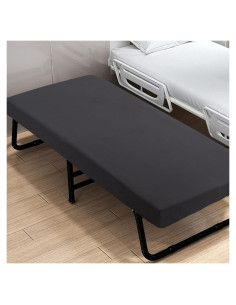 Sábanas de Cuna URZGU Ajustables 31x75 cm Microfibra Negra