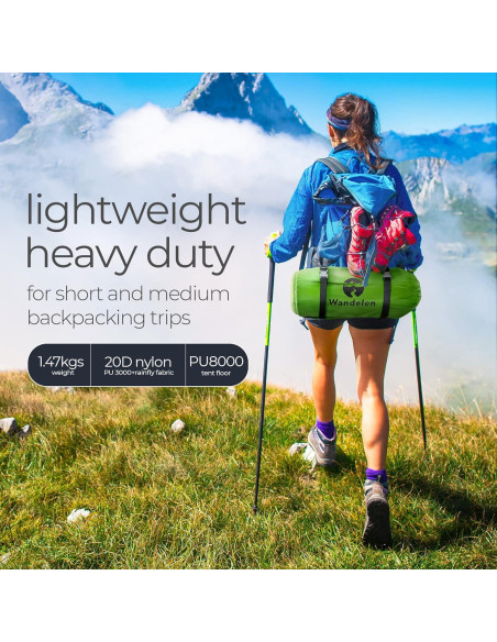 Tienda de Camping Ultraligera Wandelen Appalachian 2 Personas