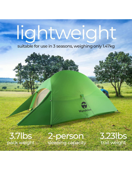 Tienda de Camping Ultraligera Wandelen Appalachian 2 Personas