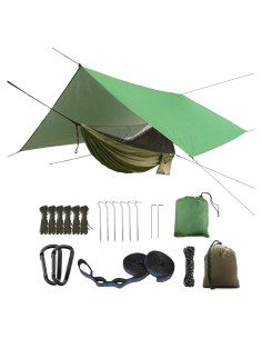 Hamaca de Camping YCD con Toldo Impermeable y Red Mosquitos