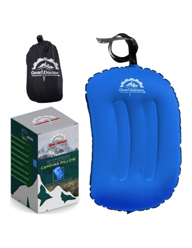 Almohada Inflable Camping Gear Doctors Azul 30.5x43.2cm