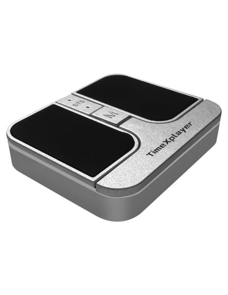 Mini Ratón Cuadrado TIMEXPLAYER Inalámbrico Bluetooth Plata