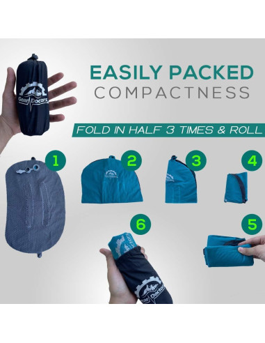 Almohada Inflable Camping Gear Doctors Azul 30.5x43.2cm