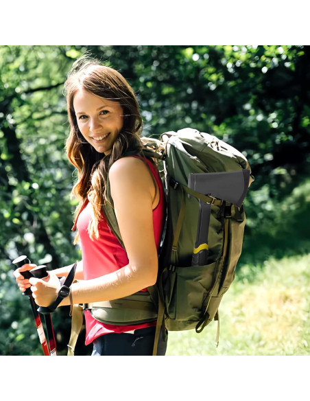 Hacha de Camping DESHIL 14" (35.56 cm) Acero Carbono Fibra Vidrio