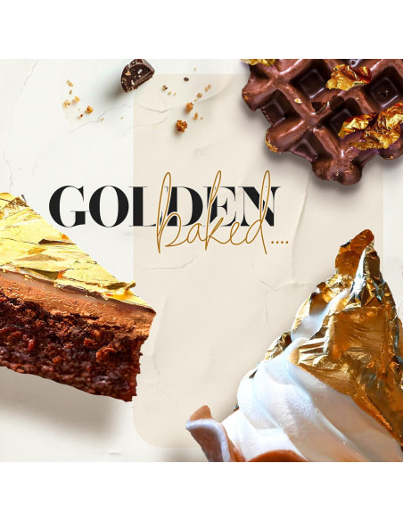 Hojas de Oro Comestible BeePoint 24K 10 Pcs 8x8 cm