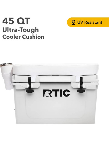 Cojín de Asiento RTIC Ultra Resistente para Enfriador 45 QT